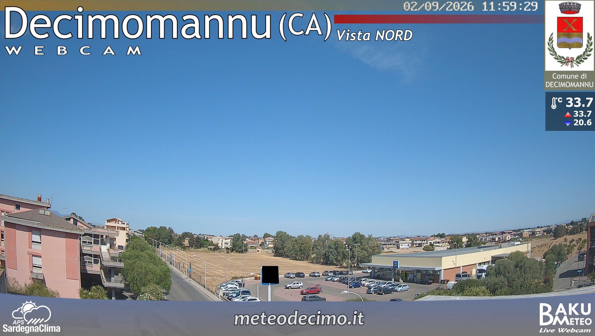 view from Decimomannu Nord on 2026-09-02