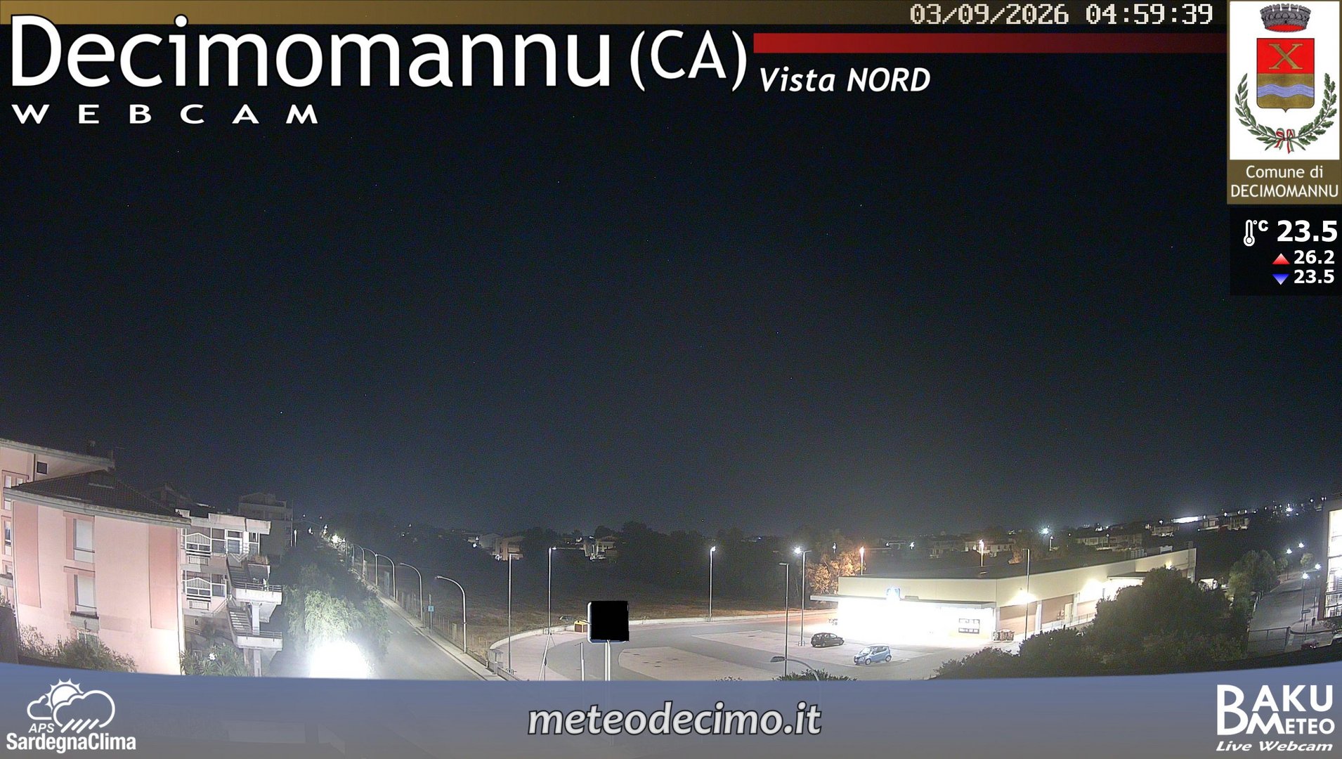time-lapse frame, Decimomannu Nord webcam