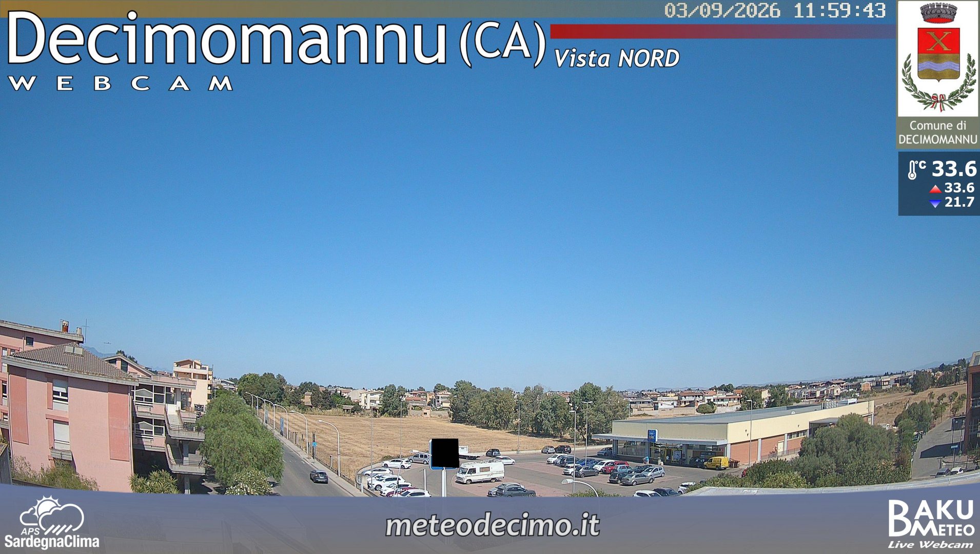 view from Decimomannu Nord on 2026-09-03