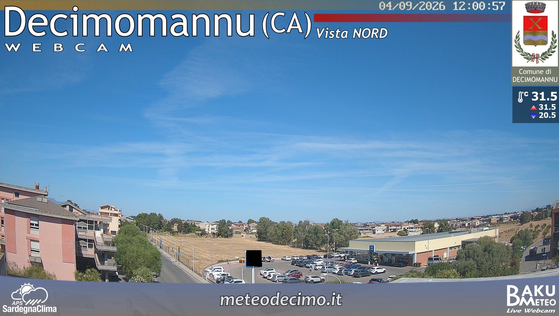view from Decimomannu Nord on 2026-09-04