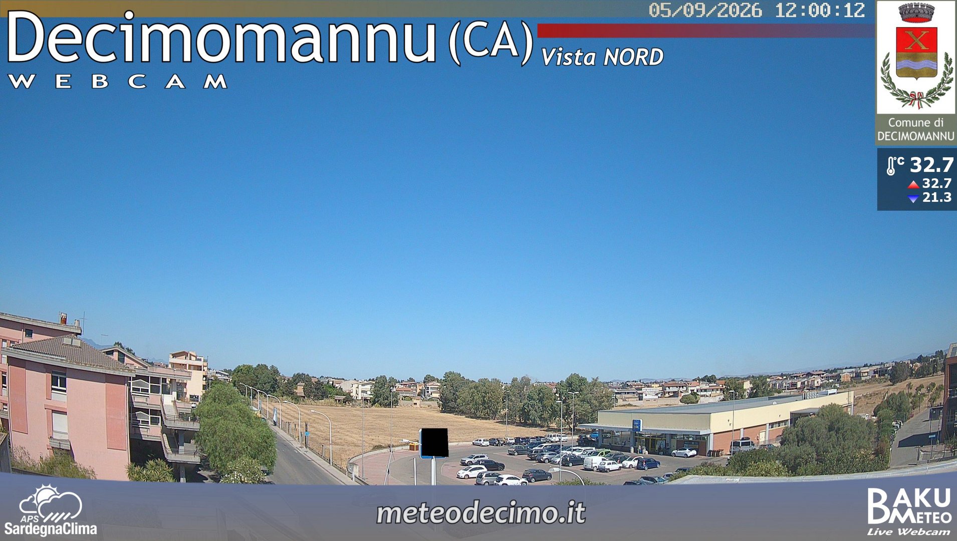 view from Decimomannu Nord on 2026-09-05