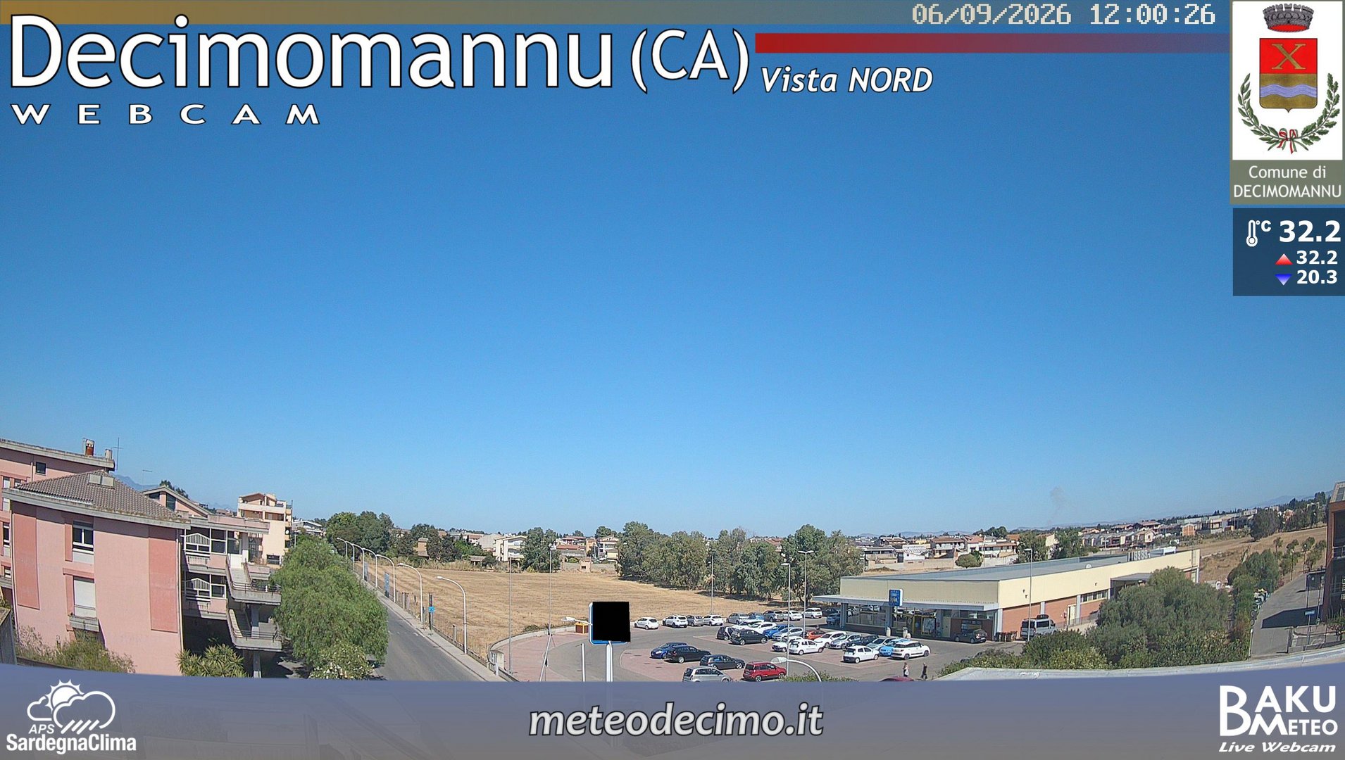 view from Decimomannu Nord on 2026-09-06
