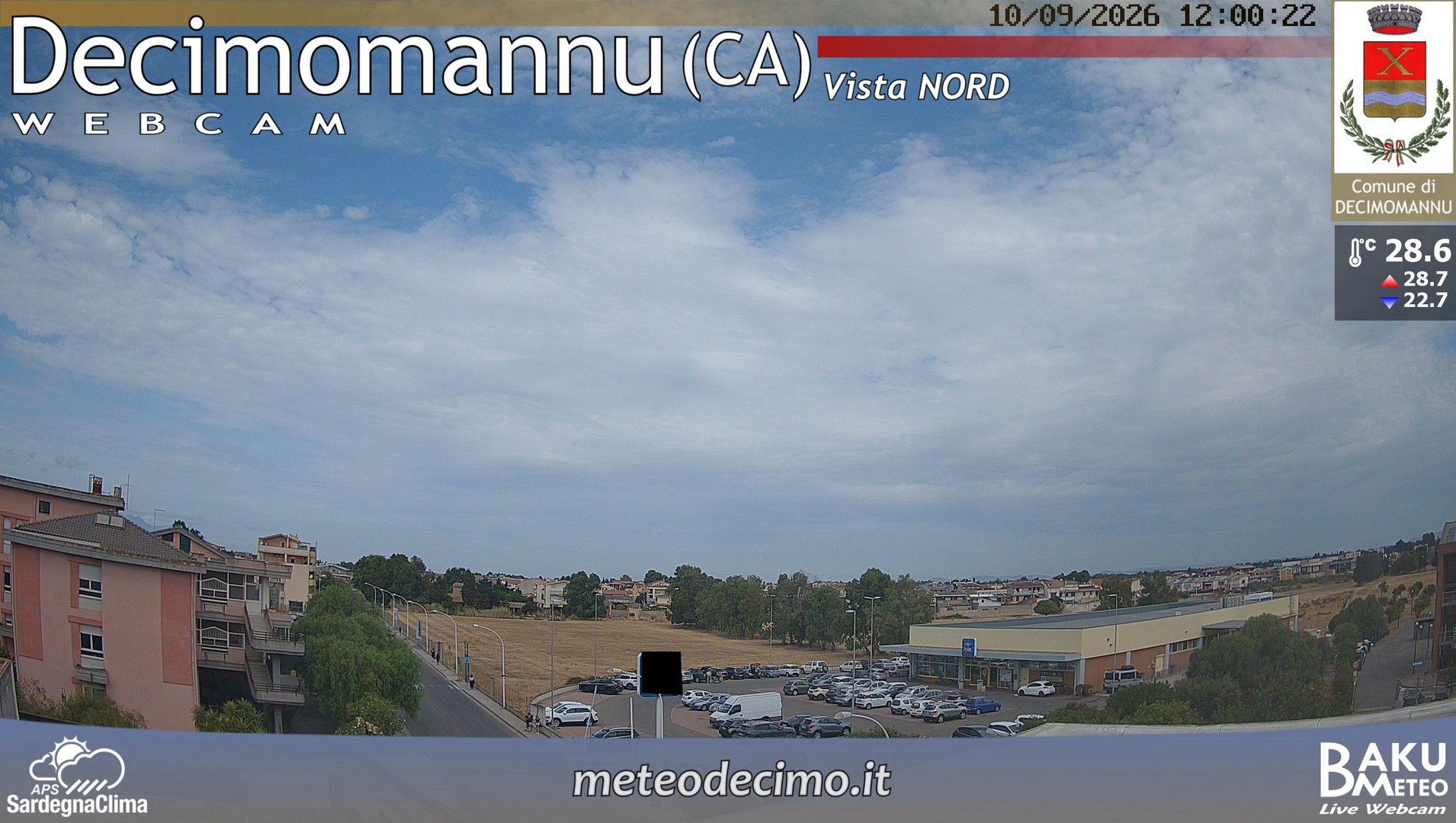 view from Decimomannu Nord on 2026-09-10