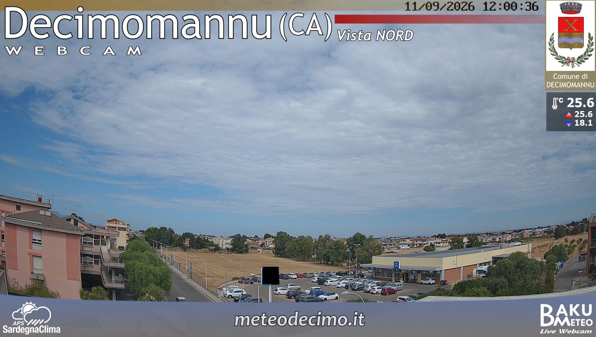 view from Decimomannu Nord on 2026-09-11