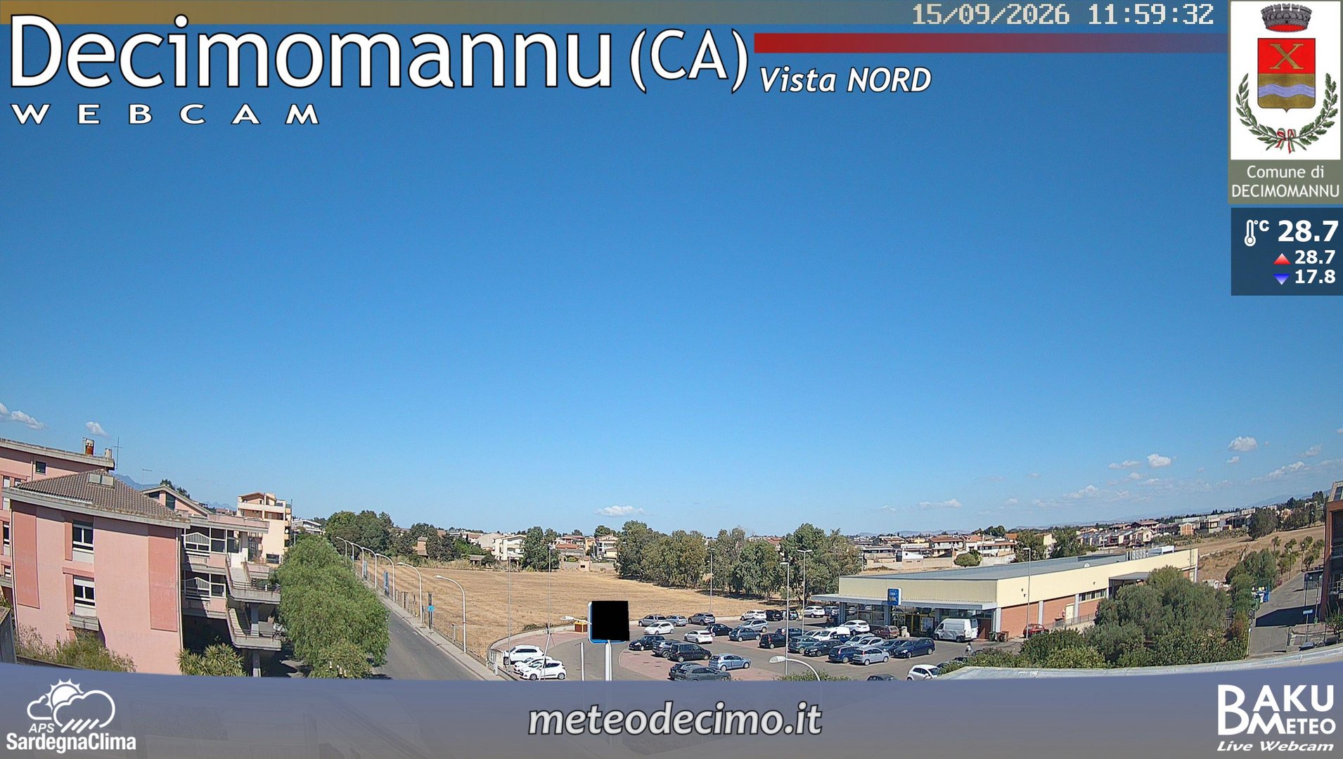 view from Decimomannu Nord on 2026-09-15