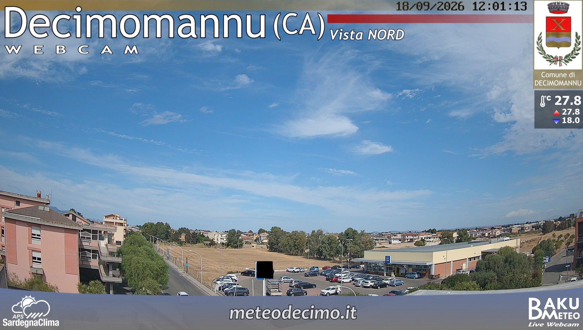 view from Decimomannu Nord on 2026-09-18