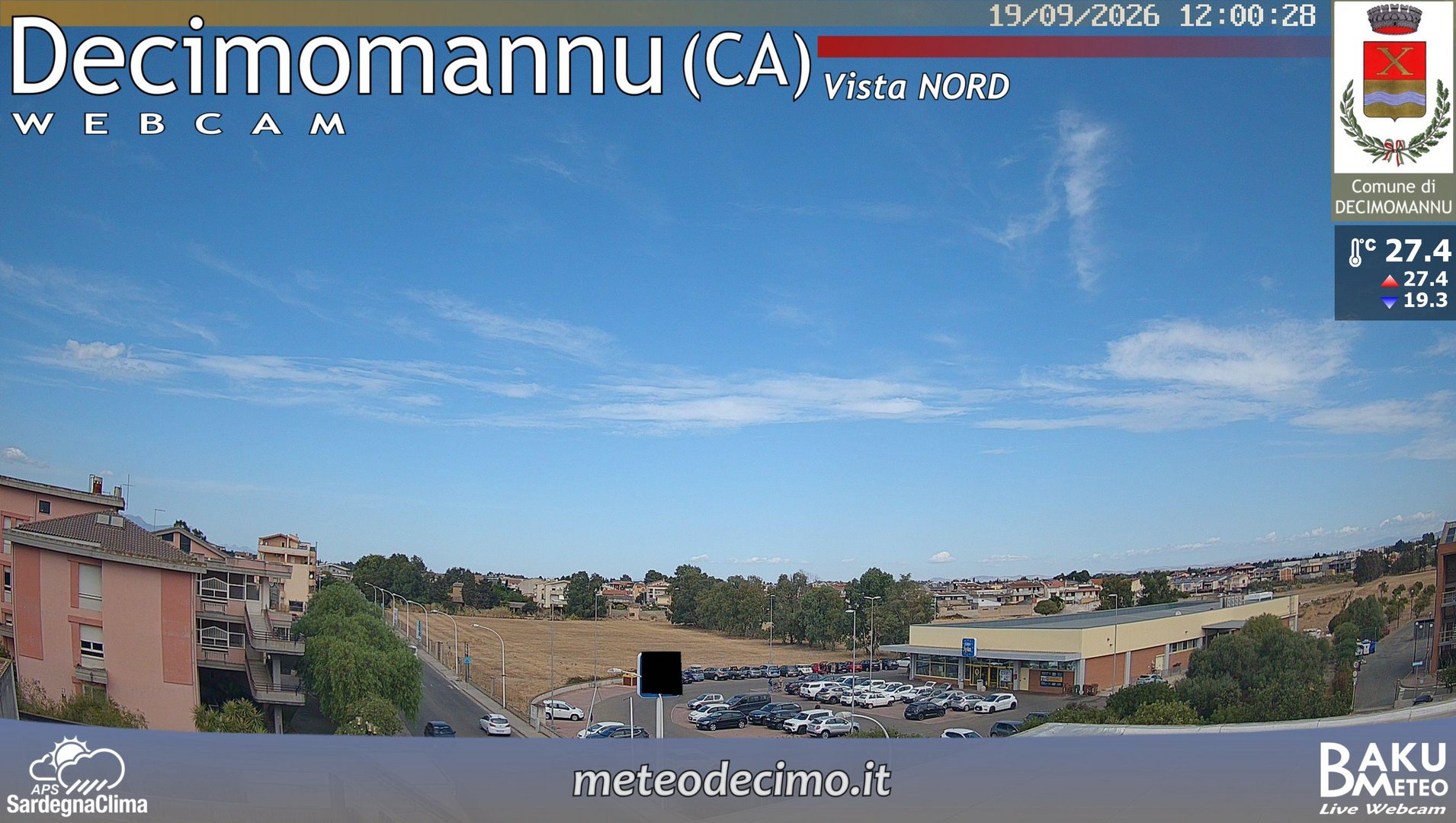 view from Decimomannu Nord on 2026-09-19