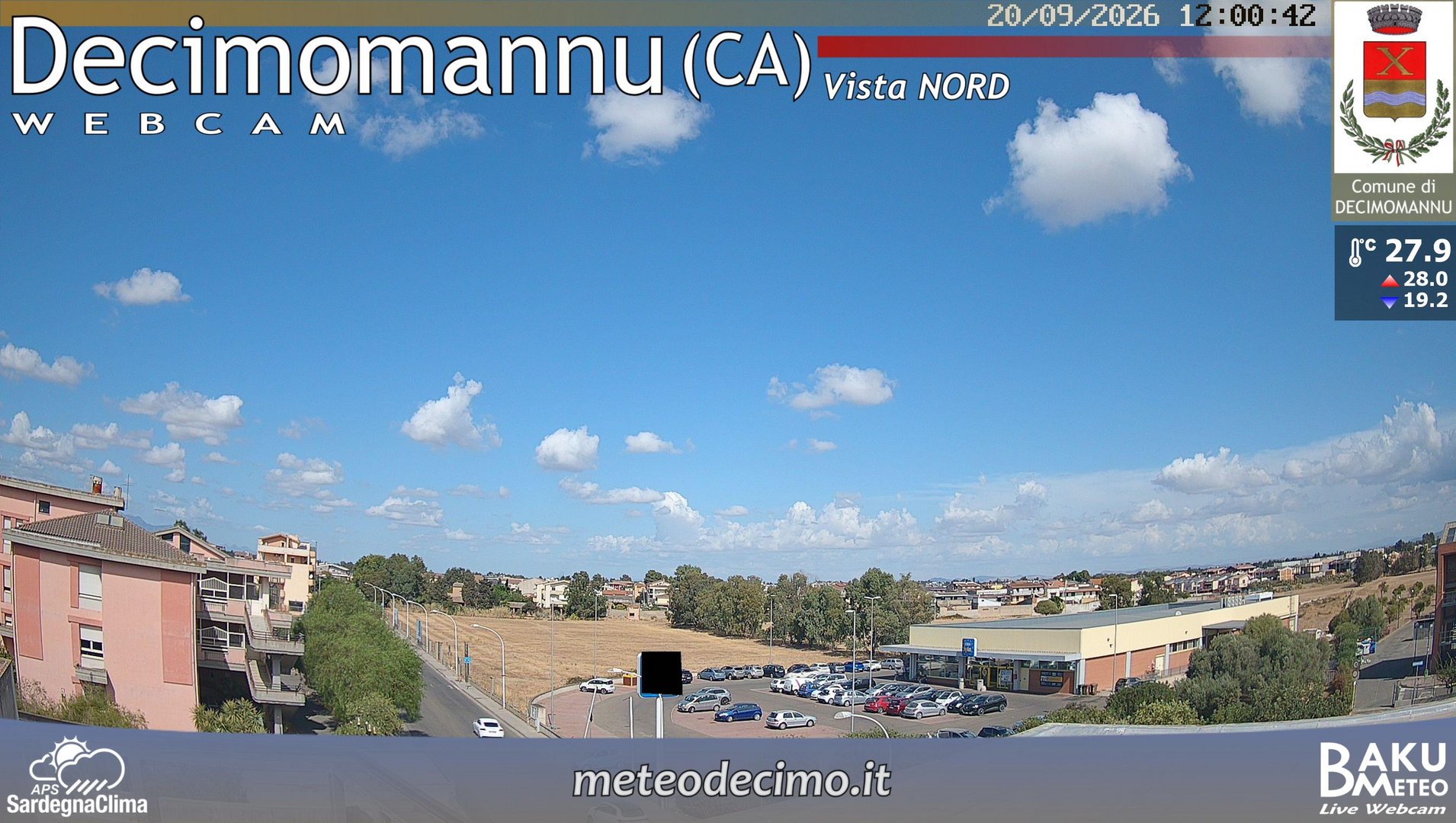view from Decimomannu Nord on 2026-09-20