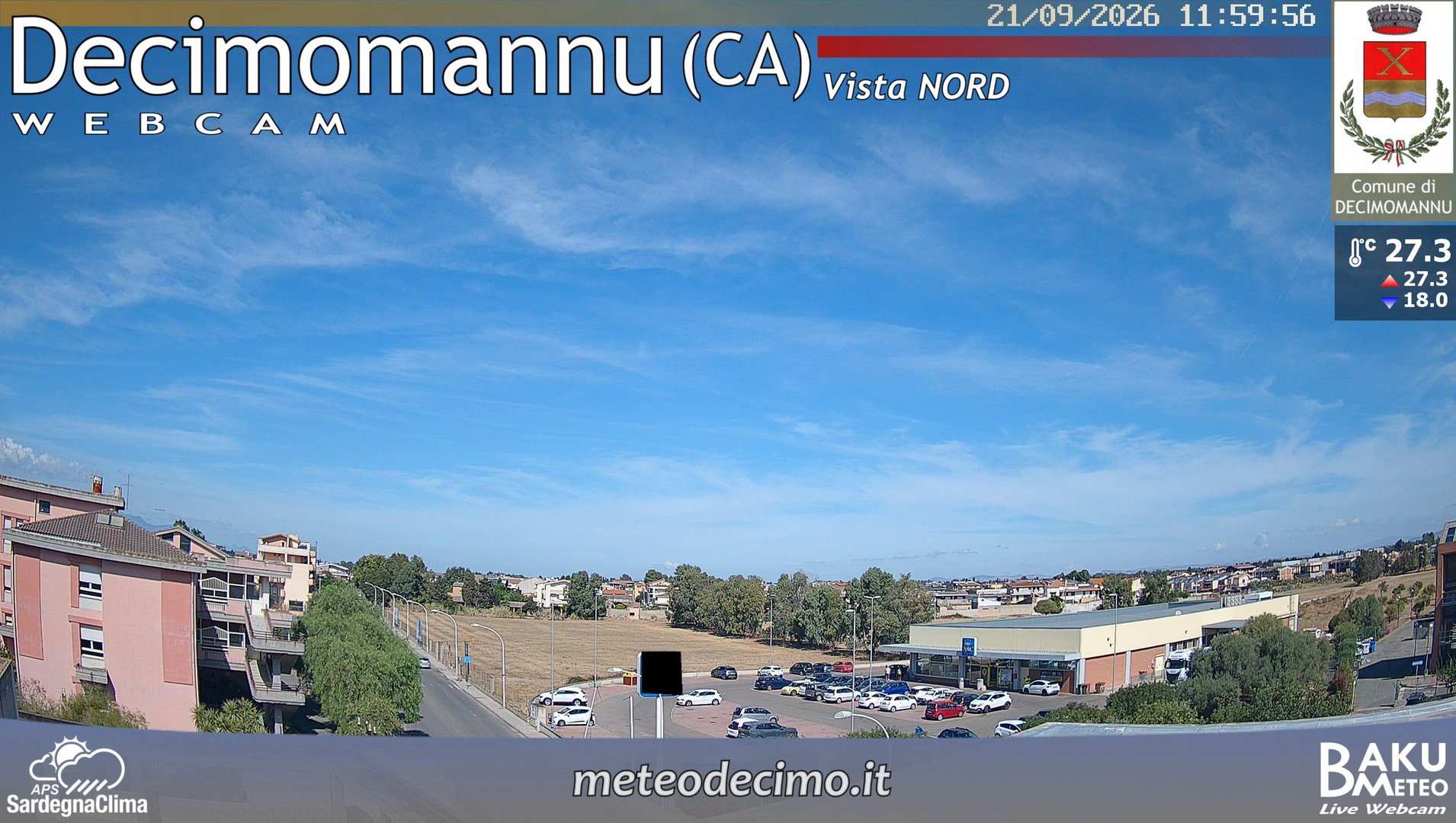 view from Decimomannu Nord on 2026-09-21