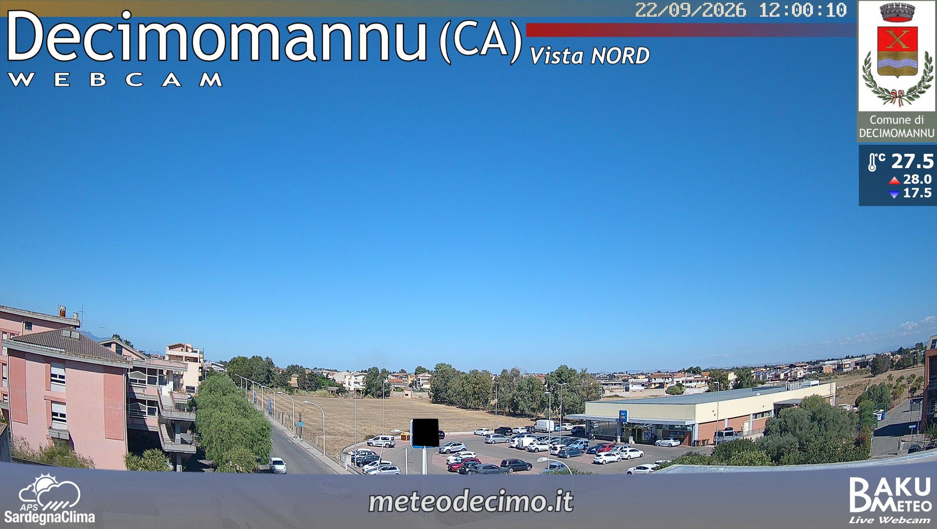 view from Decimomannu Nord on 2026-09-22
