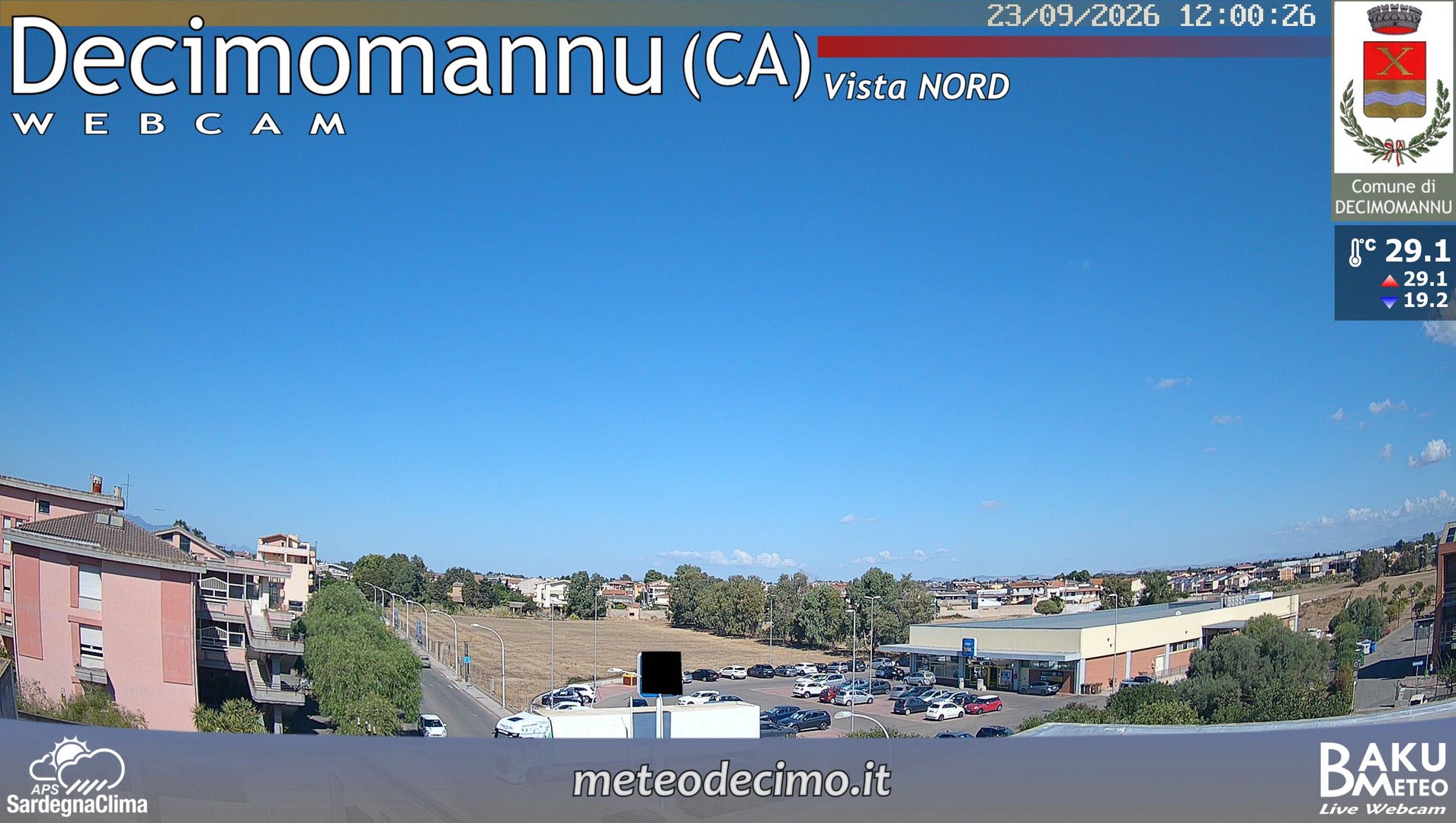 view from Decimomannu Nord on 2026-09-23