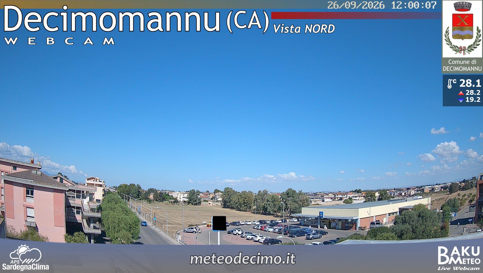view from Decimomannu Nord on 2026-09-26
