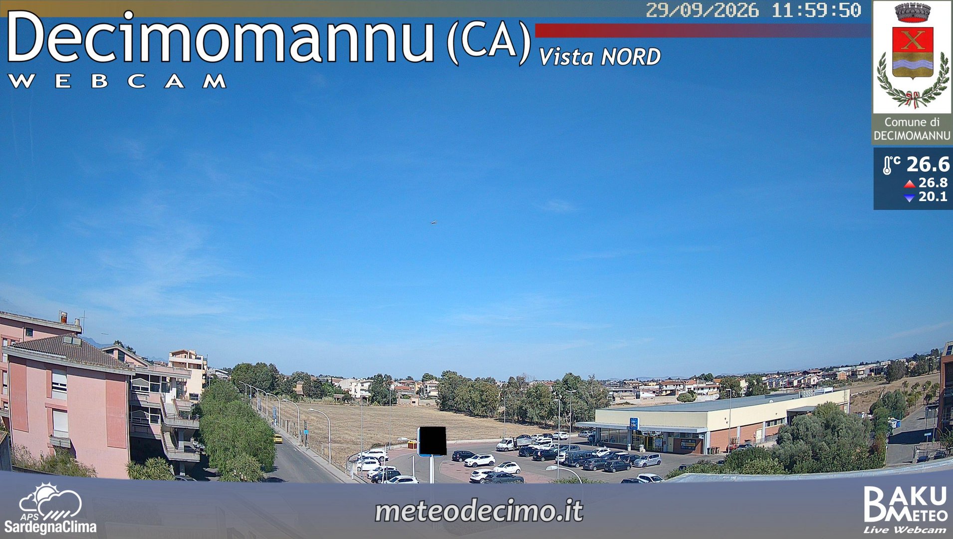view from Decimomannu Nord on 2026-09-29