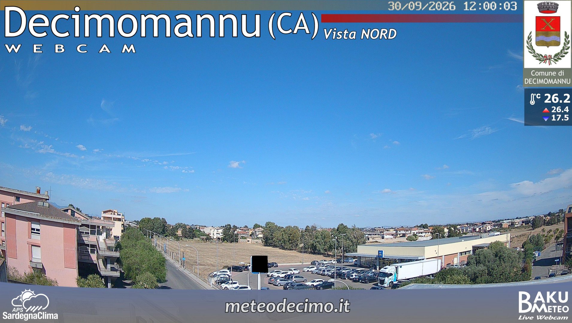 view from Decimomannu Nord on 2026-09-30