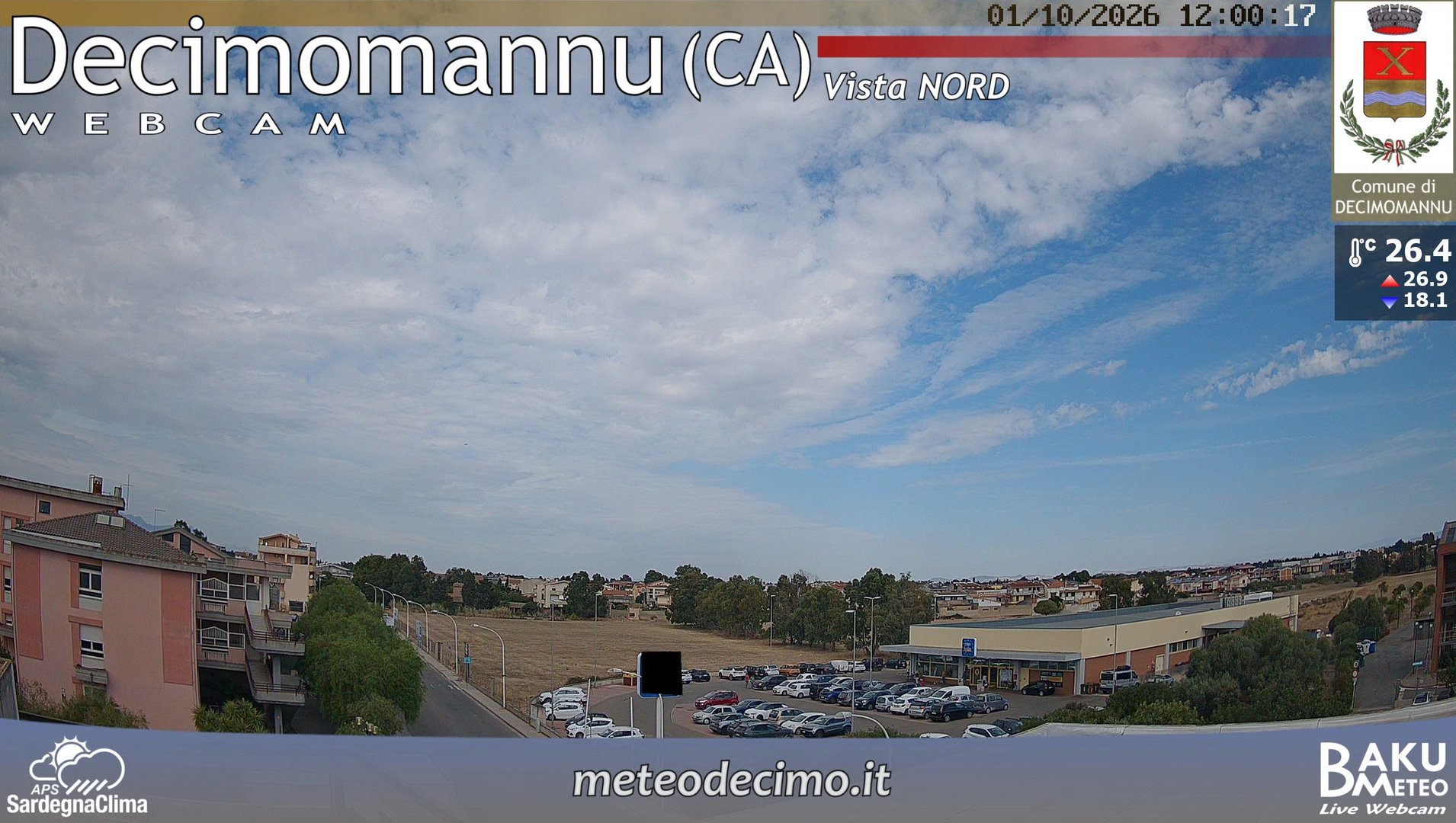 view from Decimomannu Nord on 2026-10-01