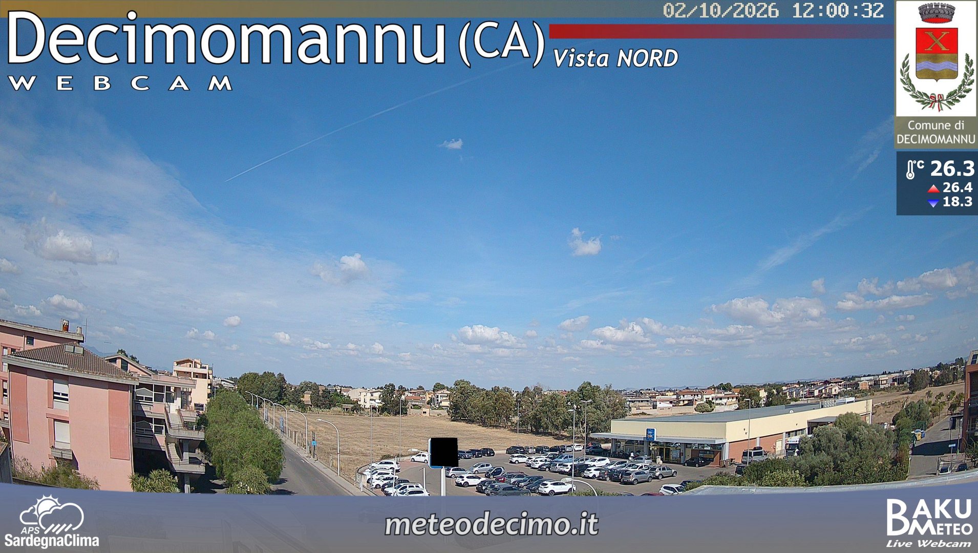view from Decimomannu Nord on 2026-10-02