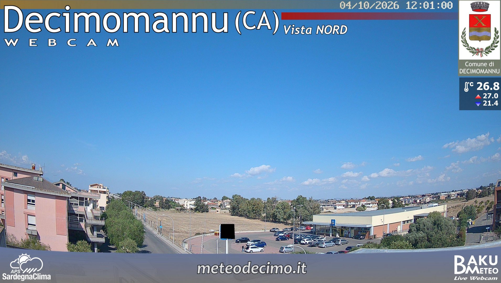 view from Decimomannu Nord on 2026-10-04