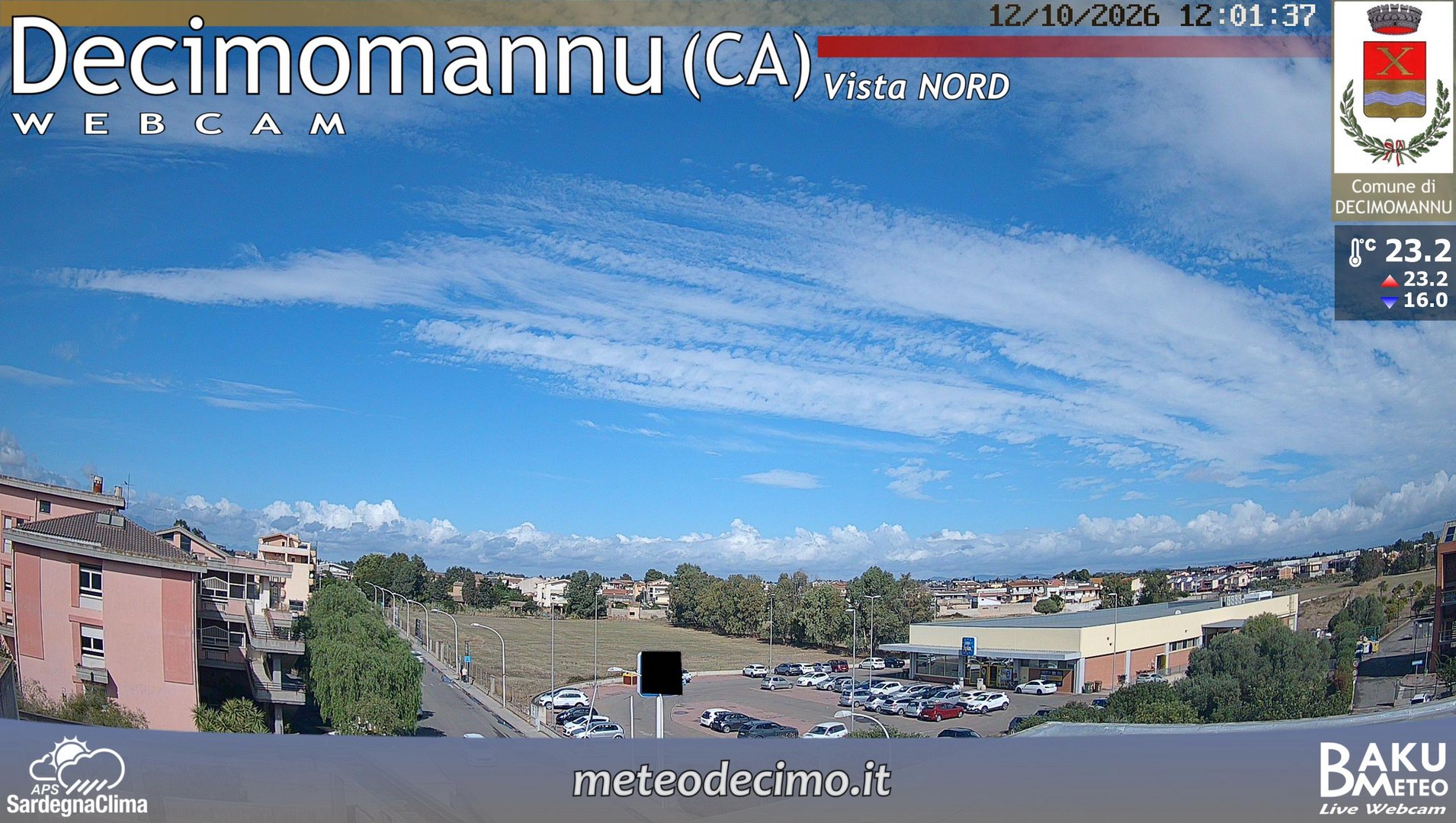 view from Decimomannu Nord on 2026-10-12