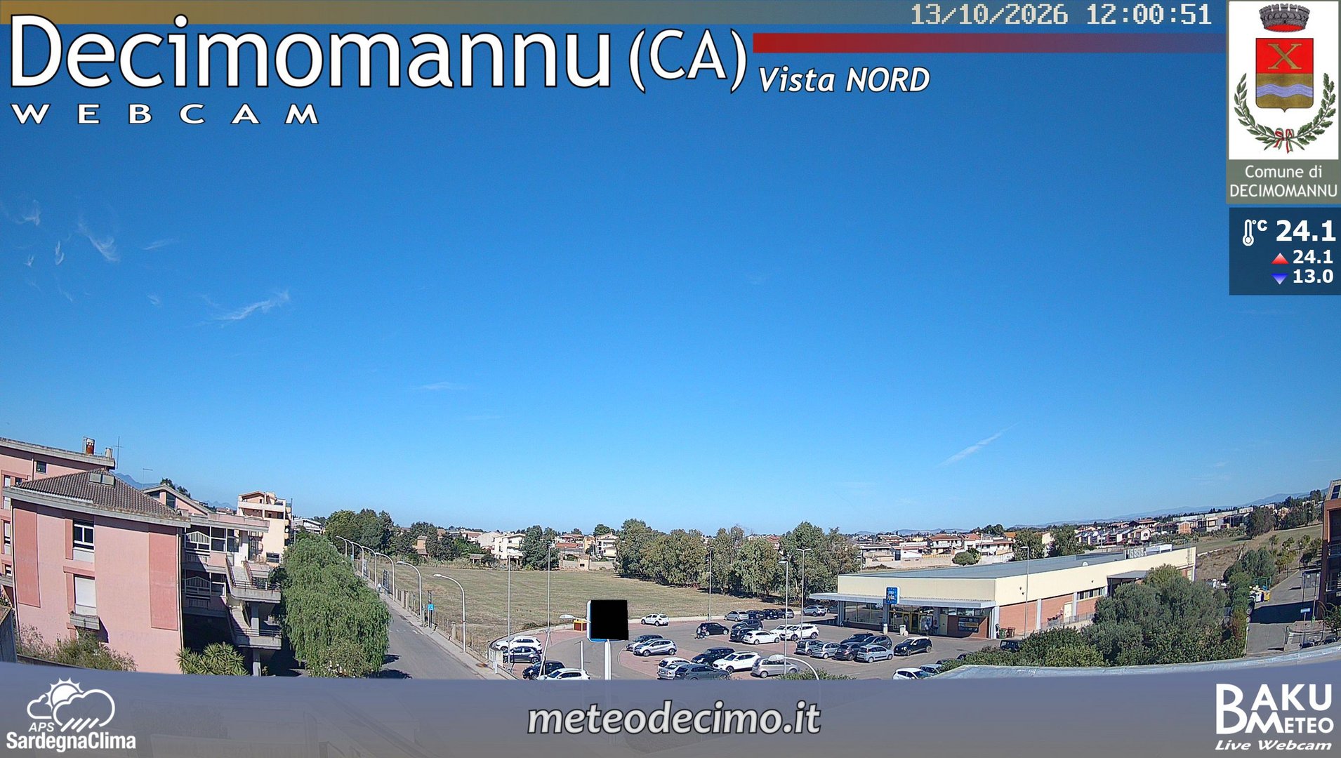 view from Decimomannu Nord on 2026-10-13