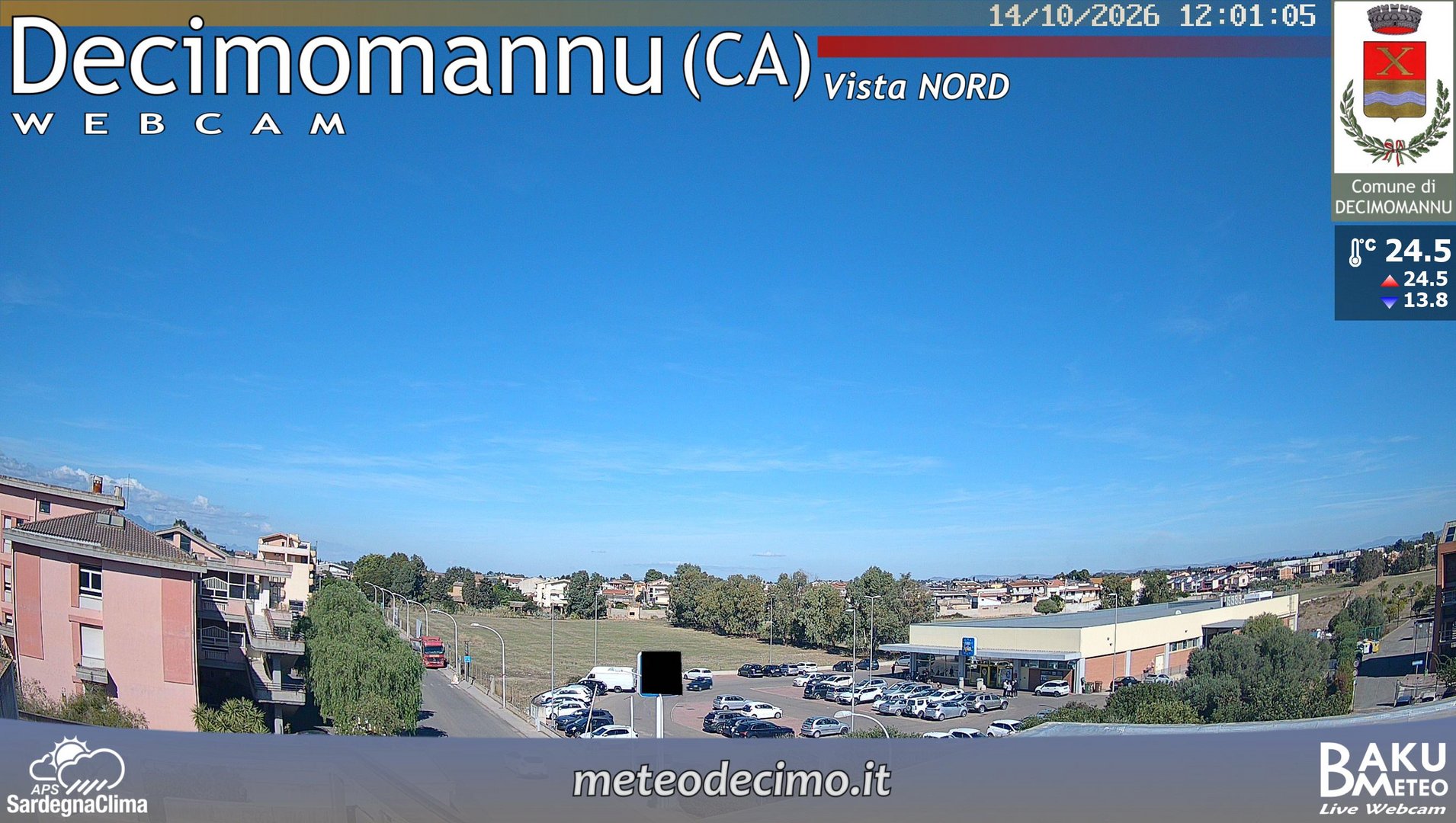 view from Decimomannu Nord on 2026-10-14