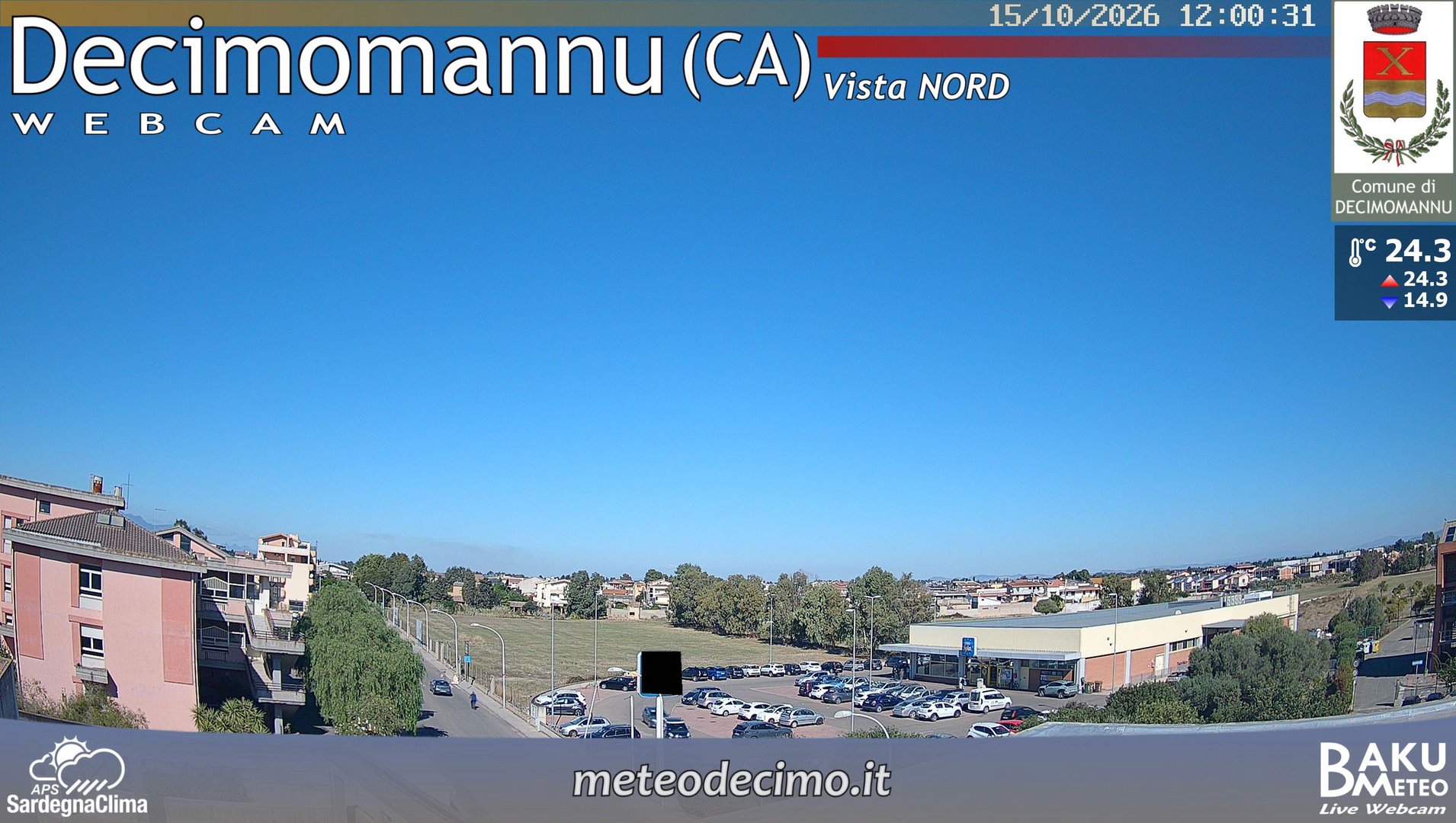 view from Decimomannu Nord on 2026-10-15