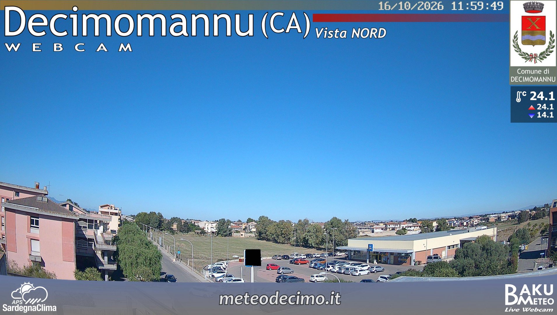 view from Decimomannu Nord on 2026-10-16