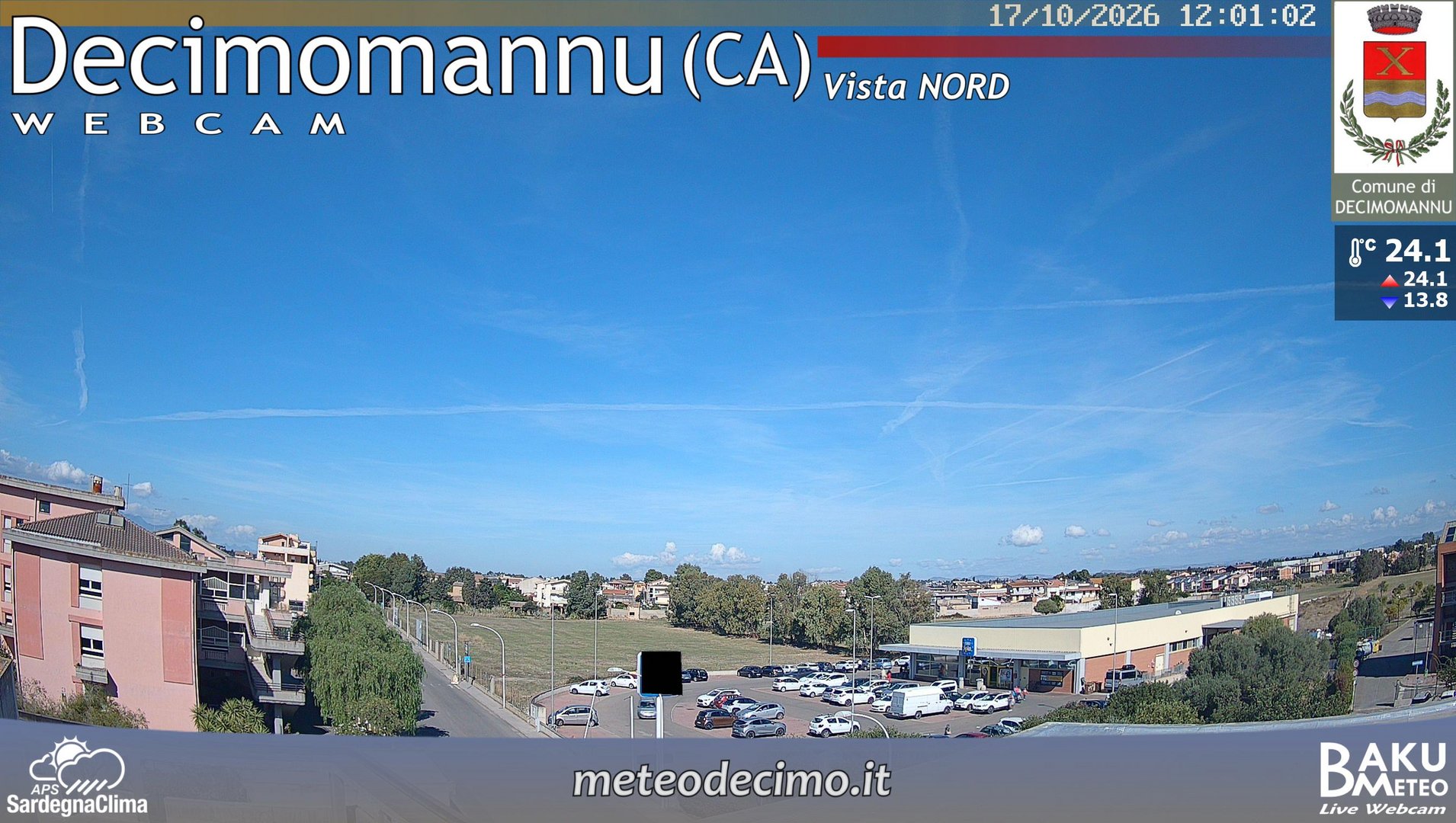 view from Decimomannu Nord on 2026-10-17