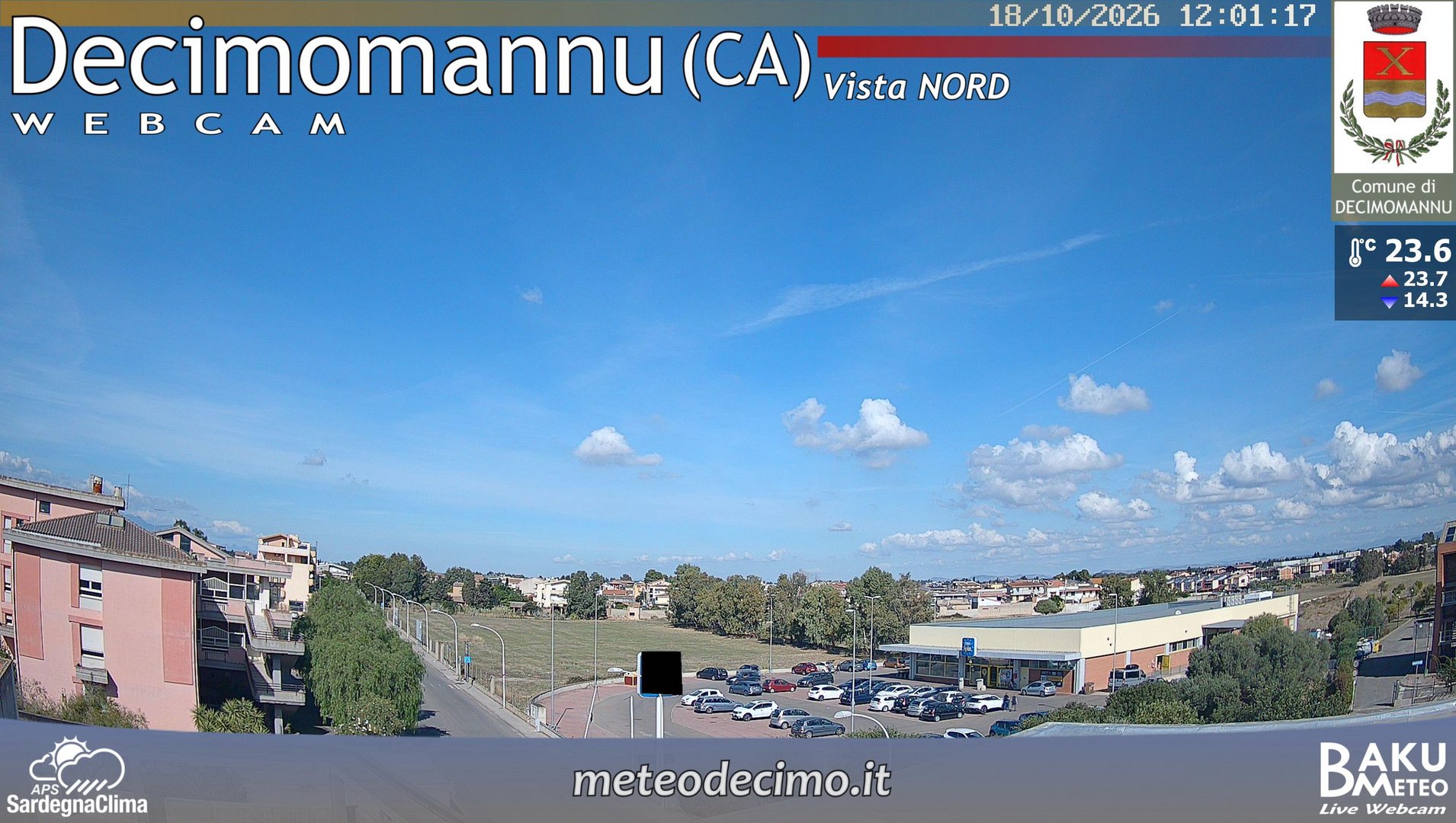 view from Decimomannu Nord on 2026-10-18