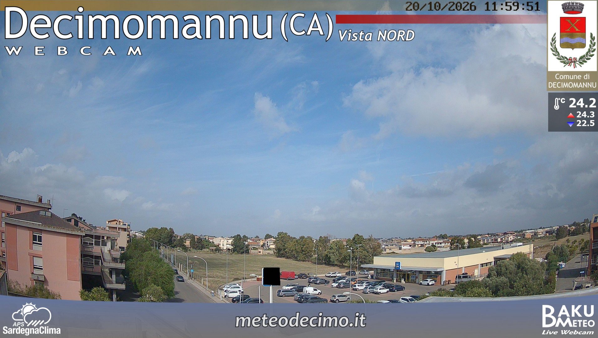 view from Decimomannu Nord on 2026-10-20