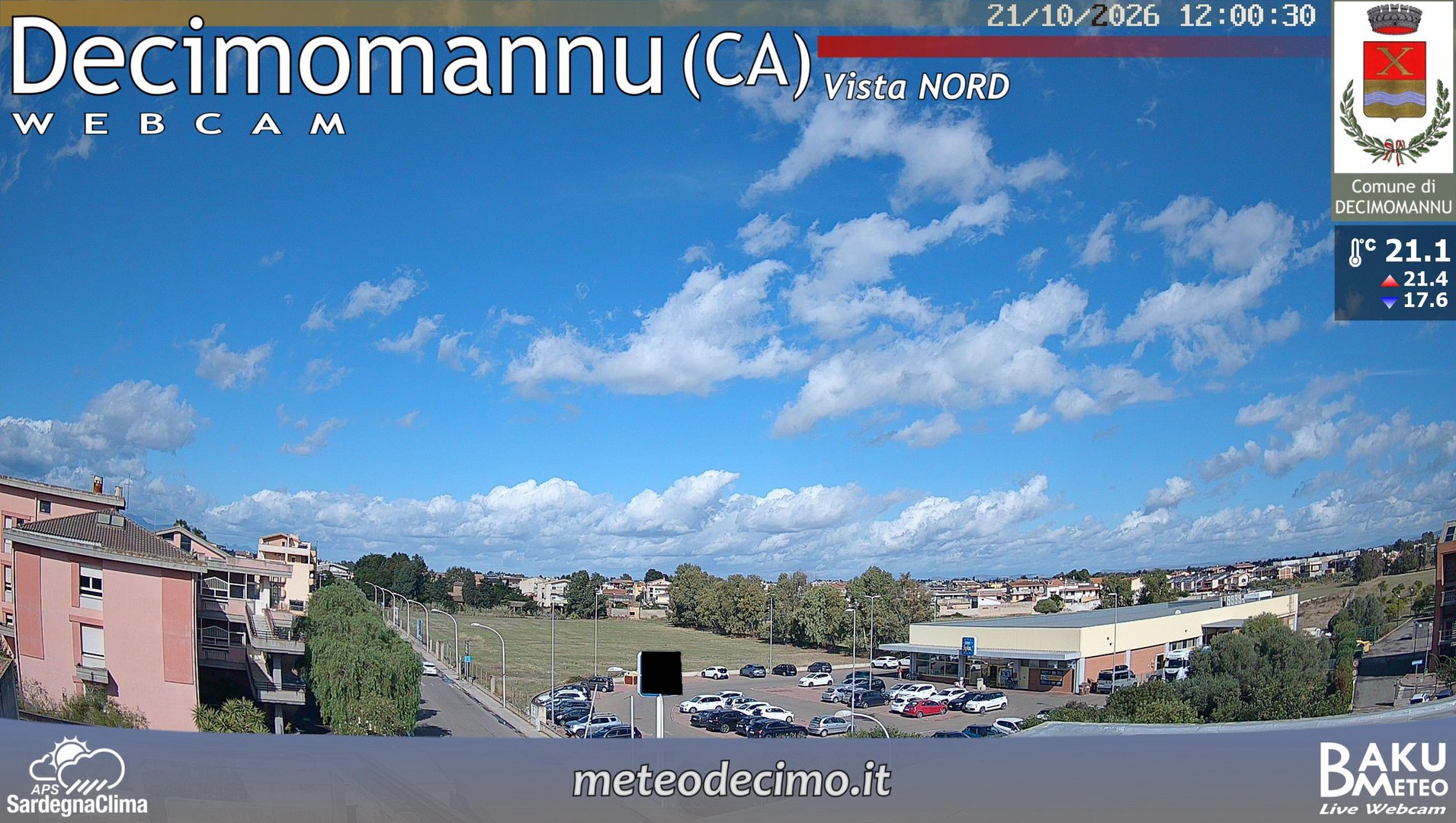 view from Decimomannu Nord on 2026-10-21