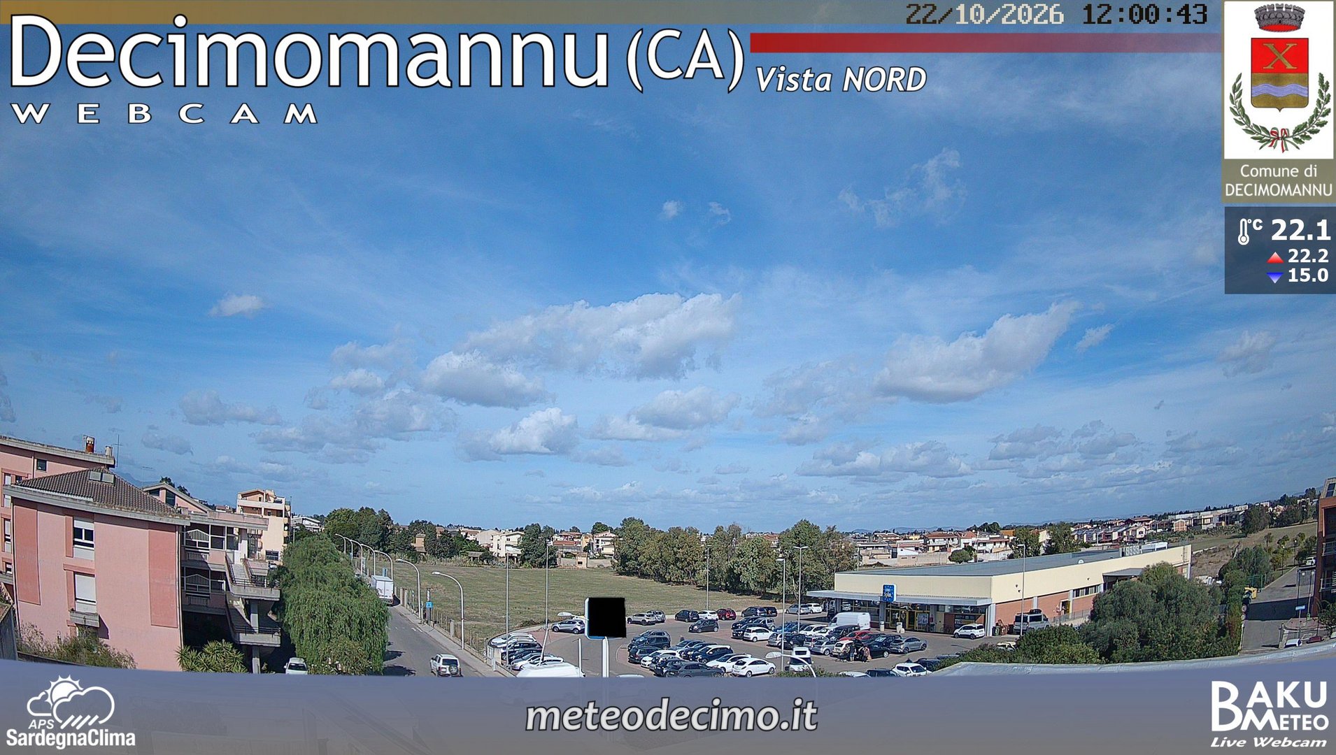 view from Decimomannu Nord on 2026-10-22