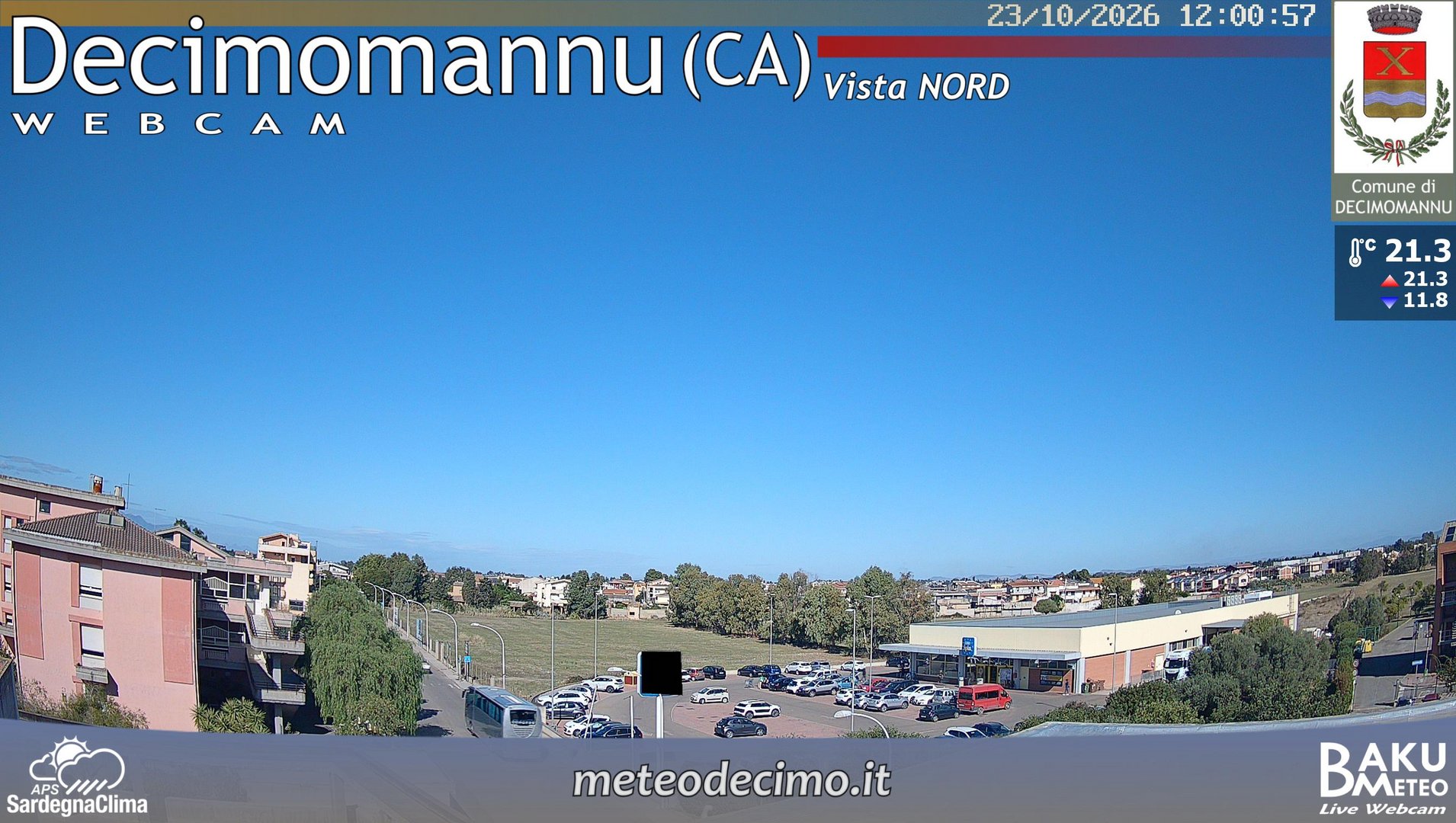 view from Decimomannu Nord on 2026-10-23