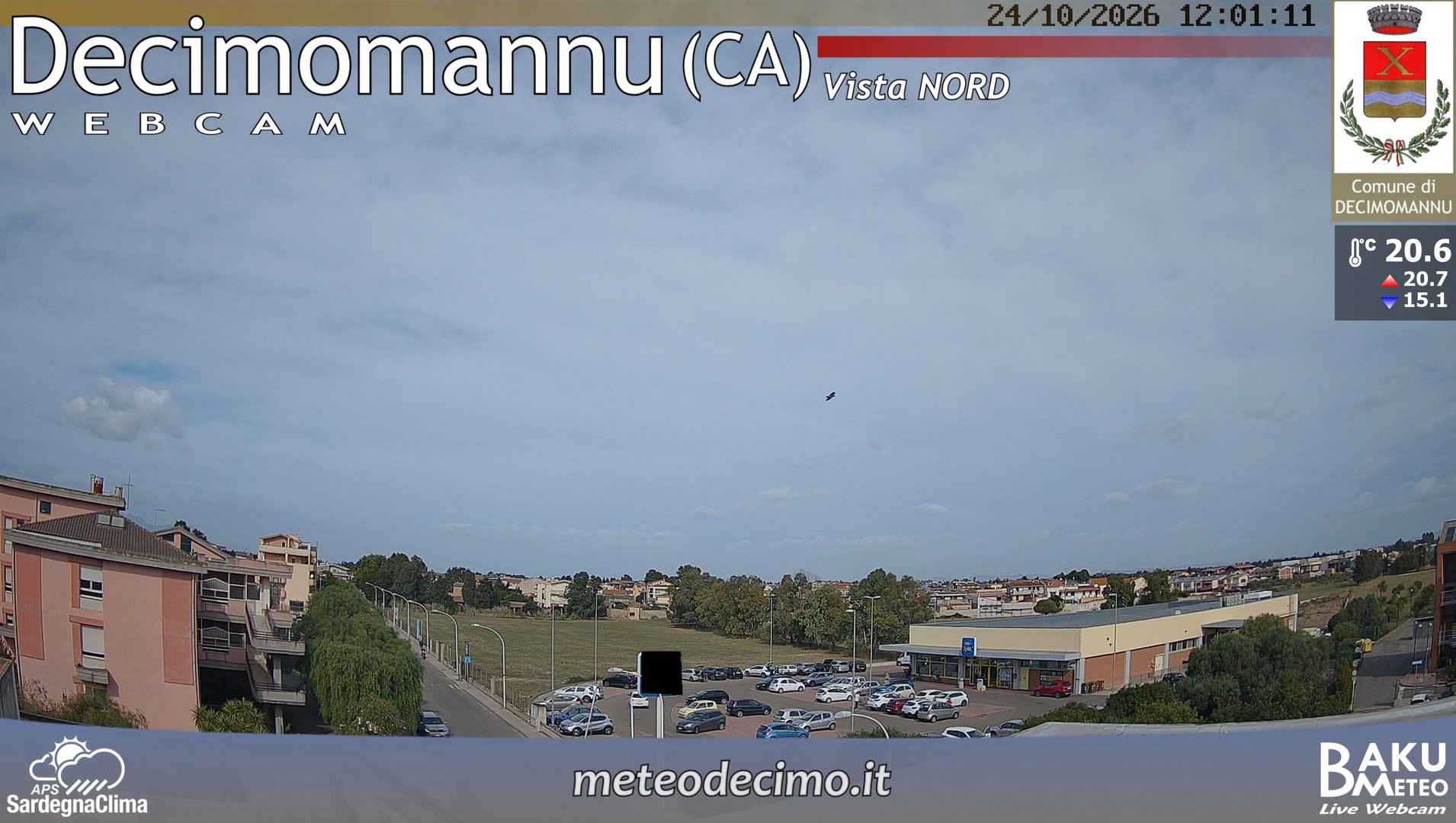 view from Decimomannu Nord on 2026-10-24