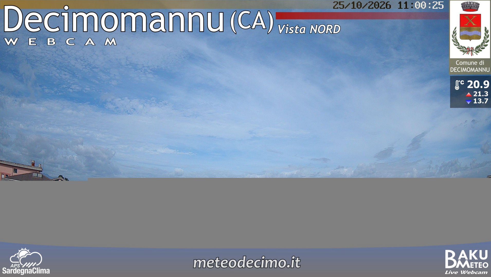 view from Decimomannu Nord on 2026-10-25