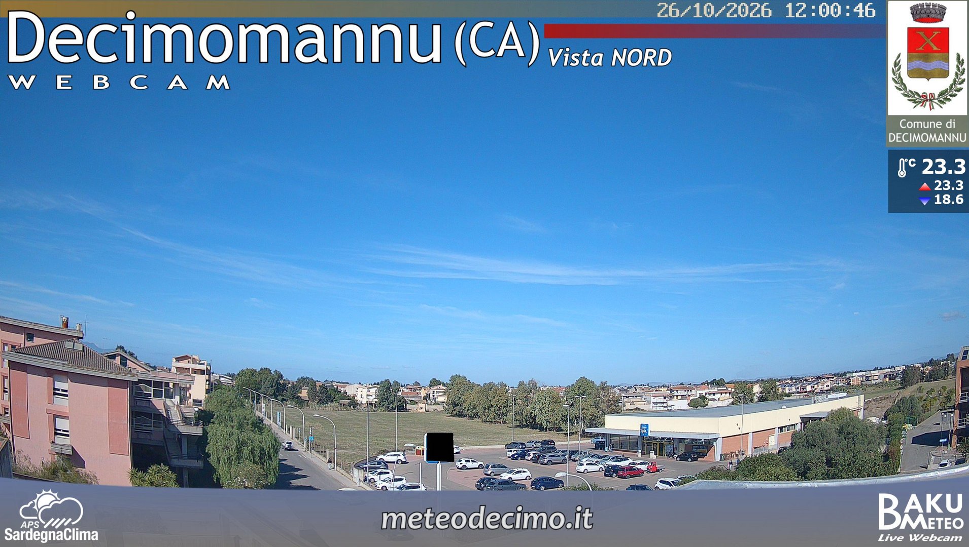 view from Decimomannu Nord on 2026-10-26