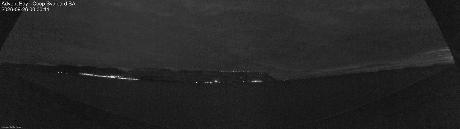 time-lapse frame, Advent Bay webcam