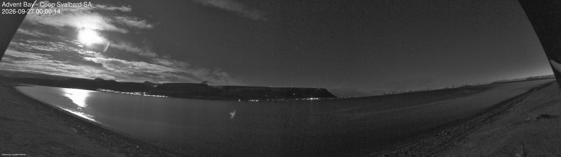 time-lapse frame, Advent Bay webcam