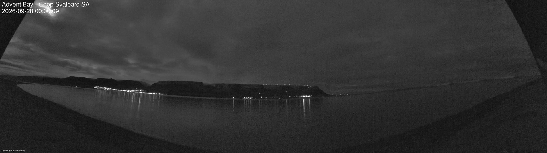 time-lapse frame, Advent Bay webcam
