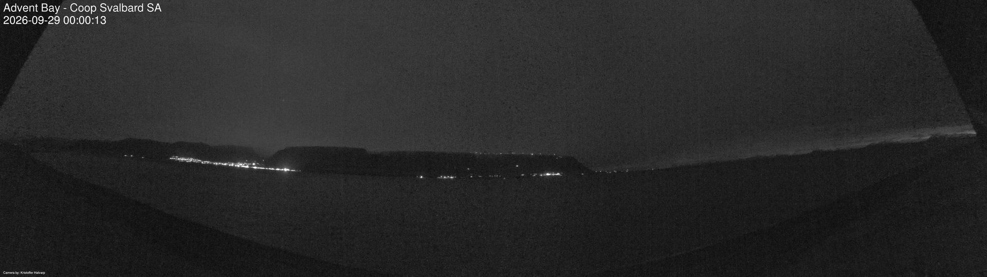 time-lapse frame, Advent Bay webcam