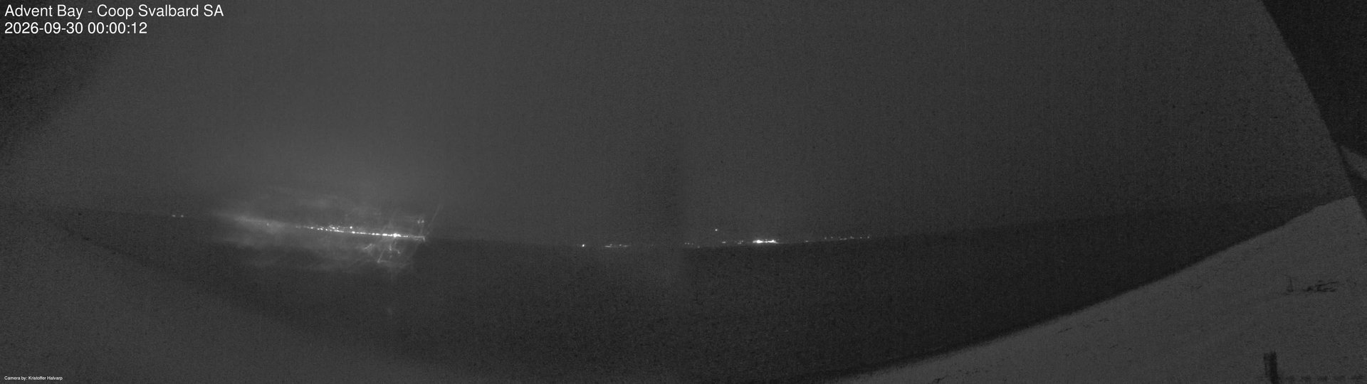 time-lapse frame, Advent Bay webcam