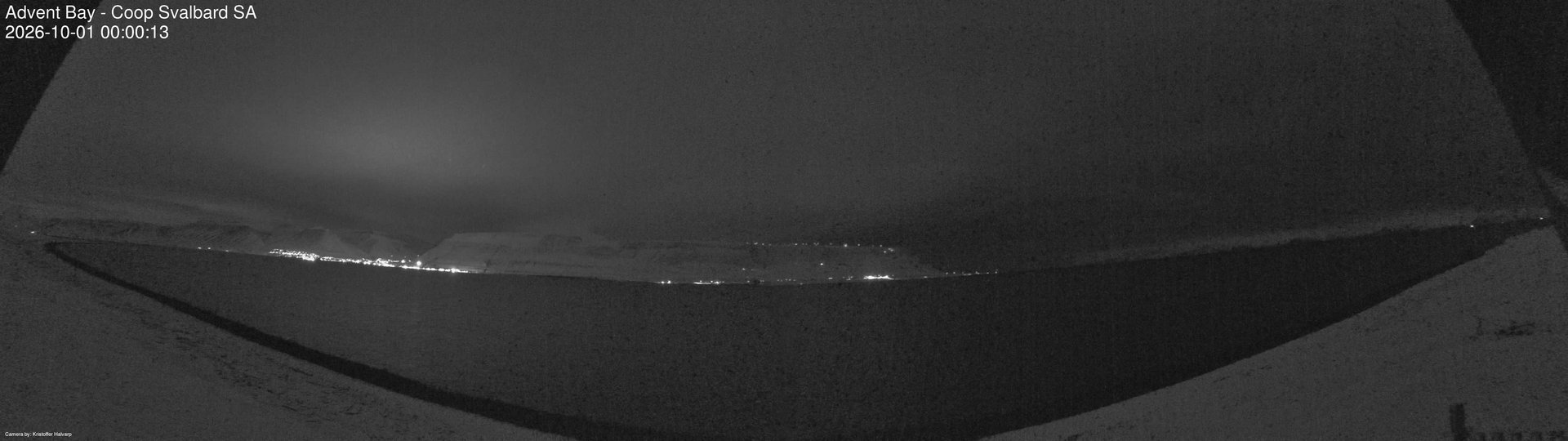 time-lapse frame, Advent Bay webcam