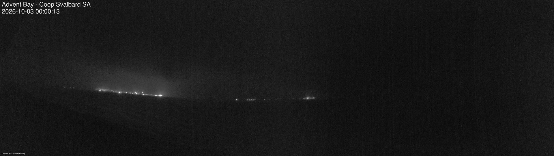 time-lapse frame, Advent Bay webcam