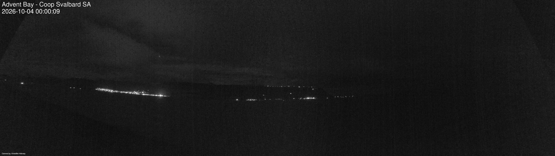time-lapse frame, Advent Bay webcam