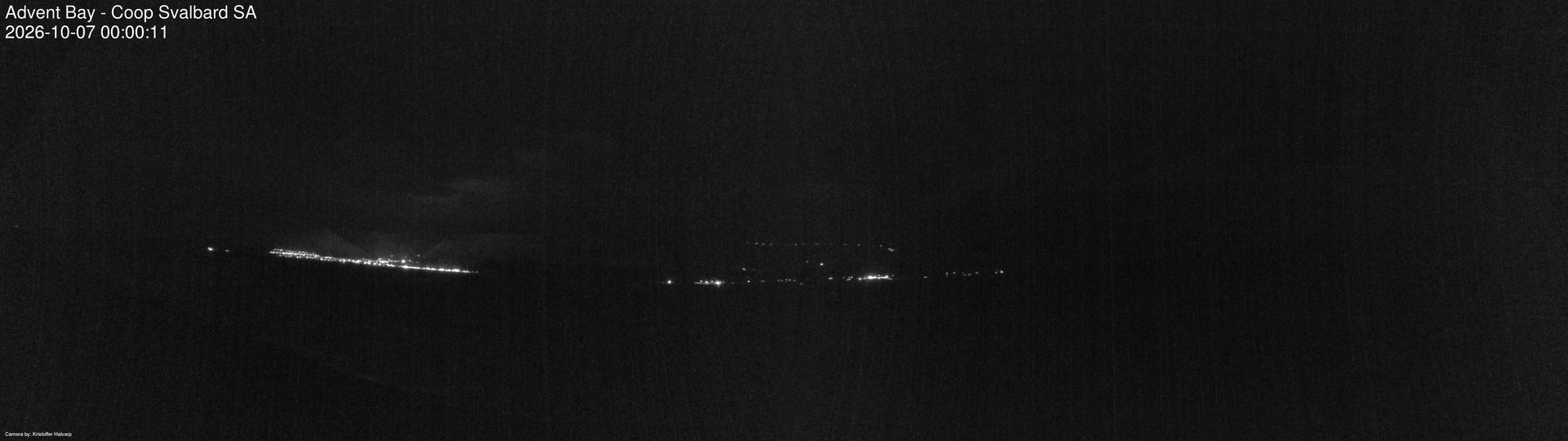 time-lapse frame, Advent Bay webcam