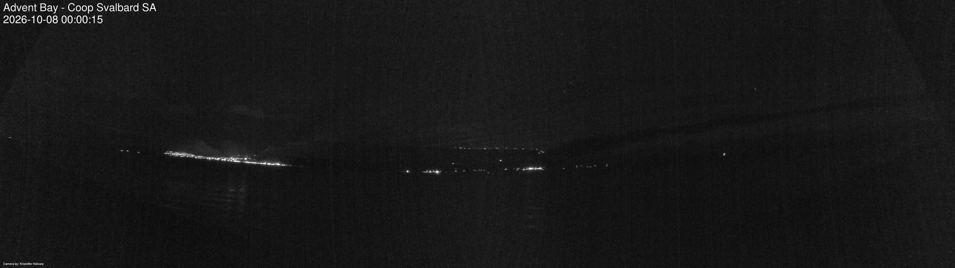 time-lapse frame, Advent Bay webcam