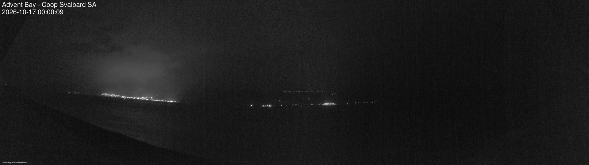 time-lapse frame, Advent Bay webcam