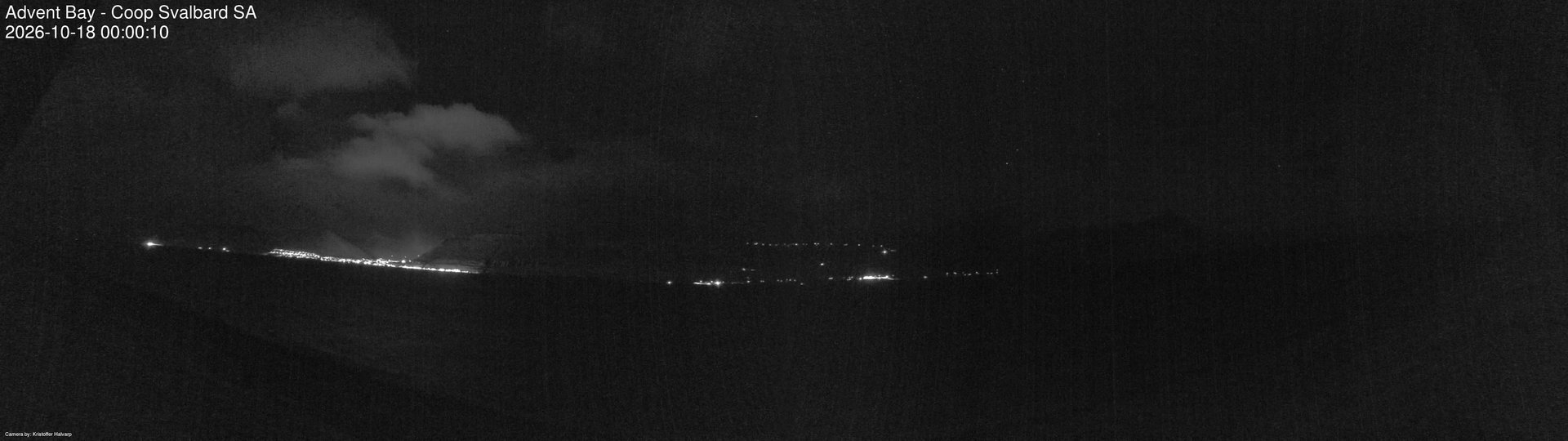 time-lapse frame, Advent Bay webcam