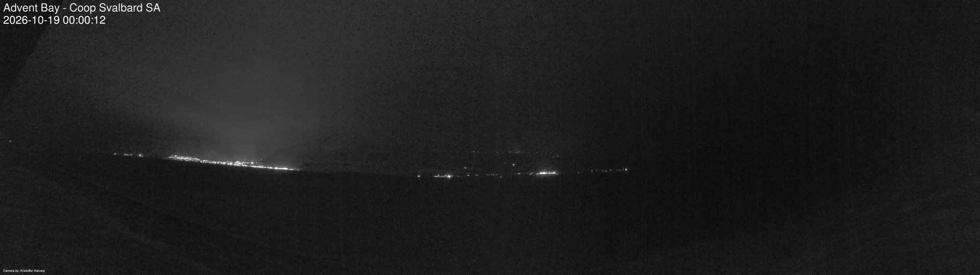 time-lapse frame, Advent Bay webcam