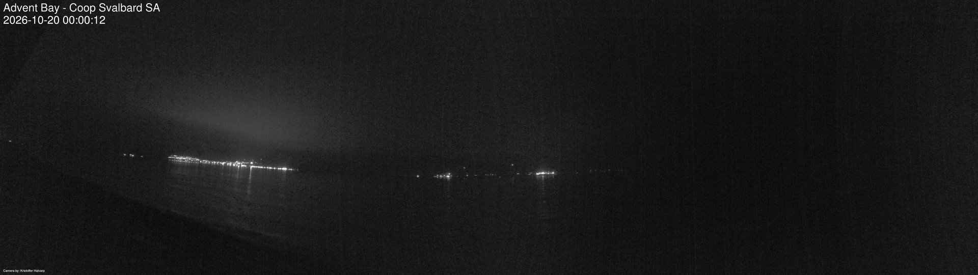 time-lapse frame, Advent Bay webcam