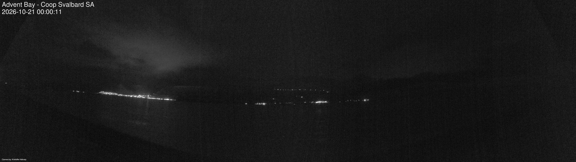 time-lapse frame, Advent Bay webcam